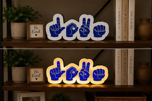 Love in Sign language Light Box
