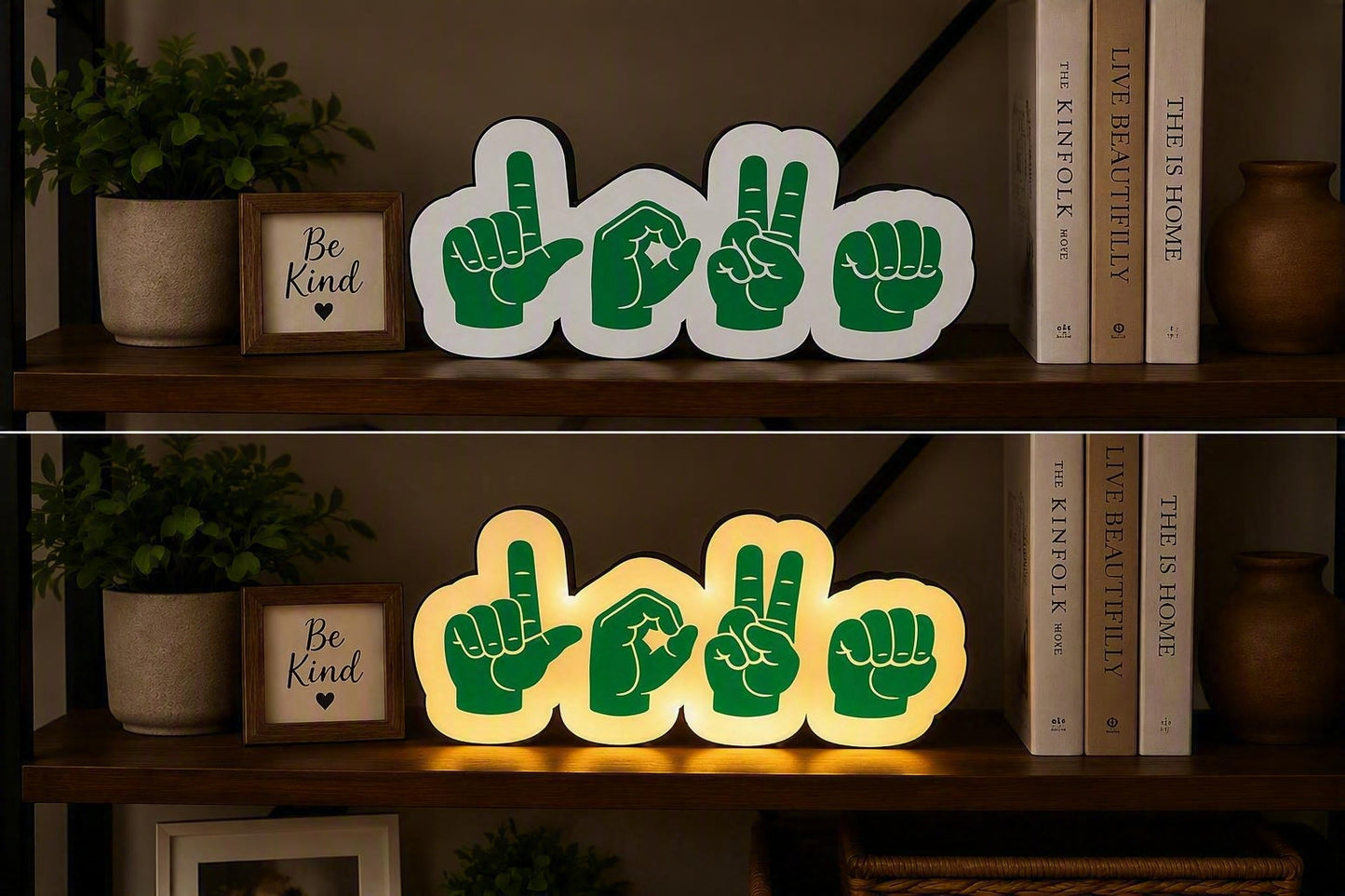 Love in Sign language Light Box