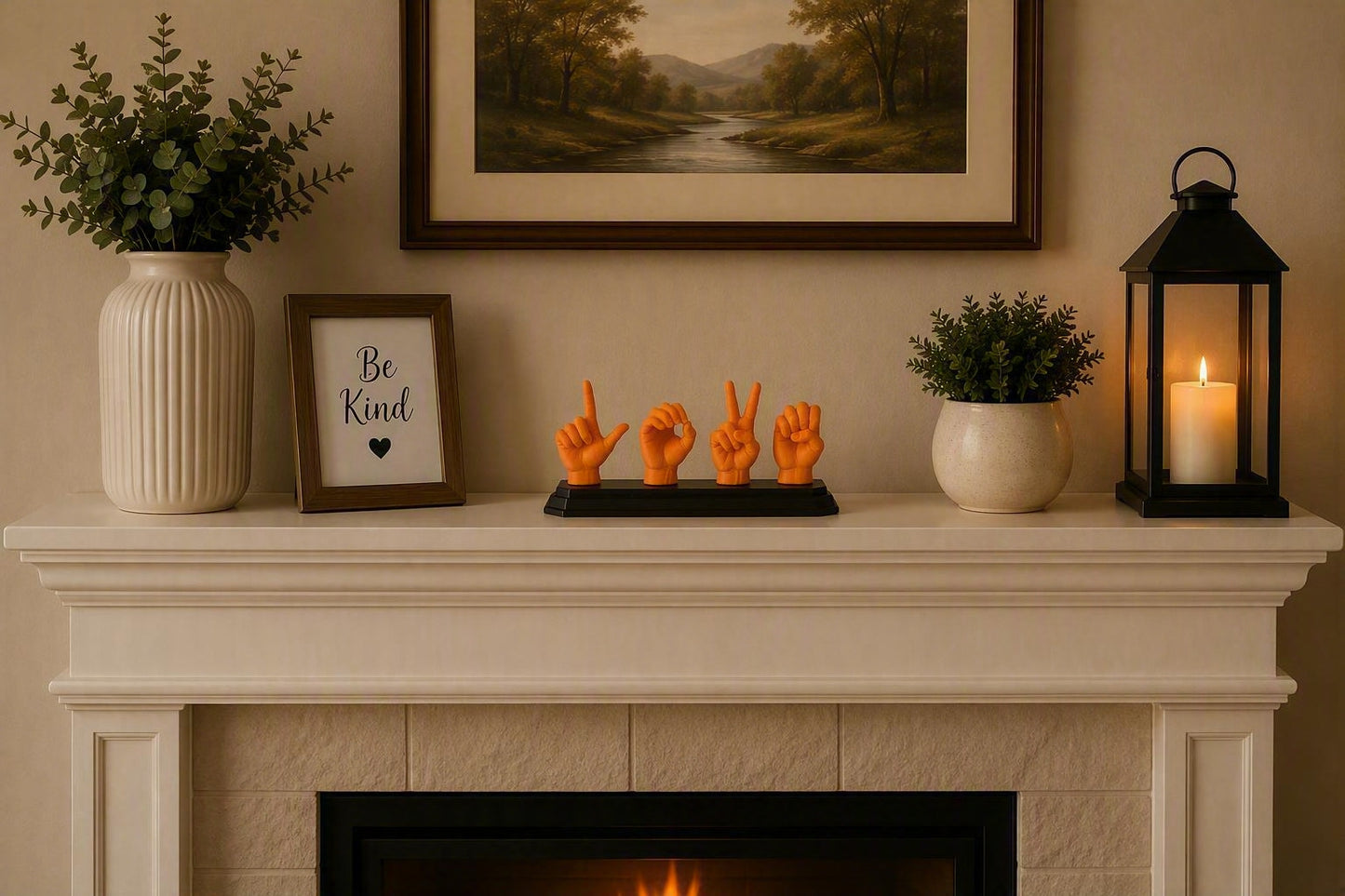 ASL LOVE Sign Language Display