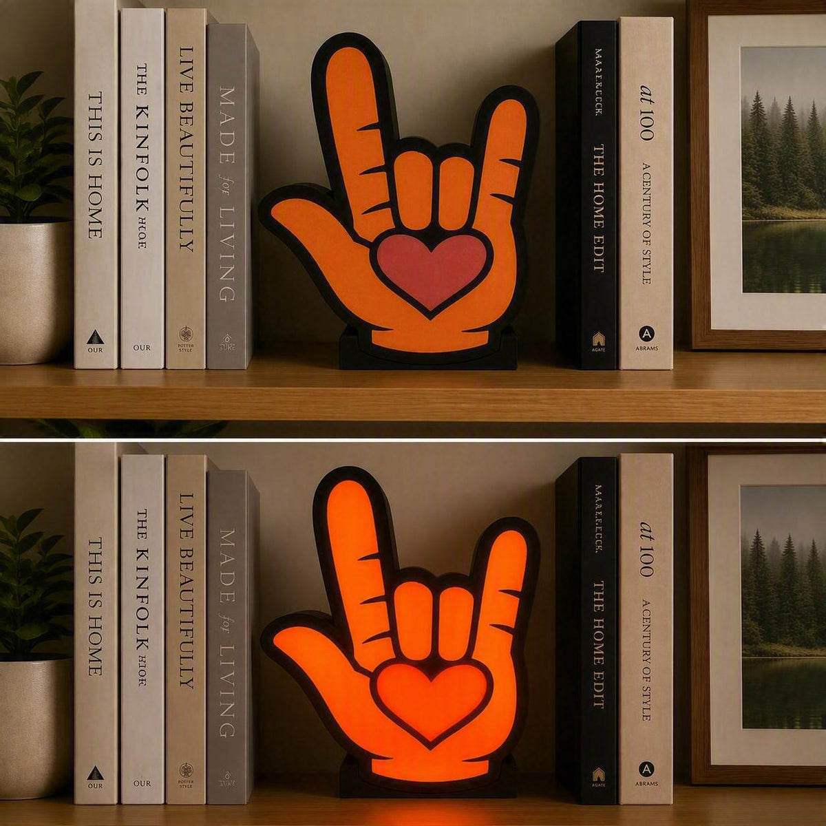 ILY Sign Language Light box