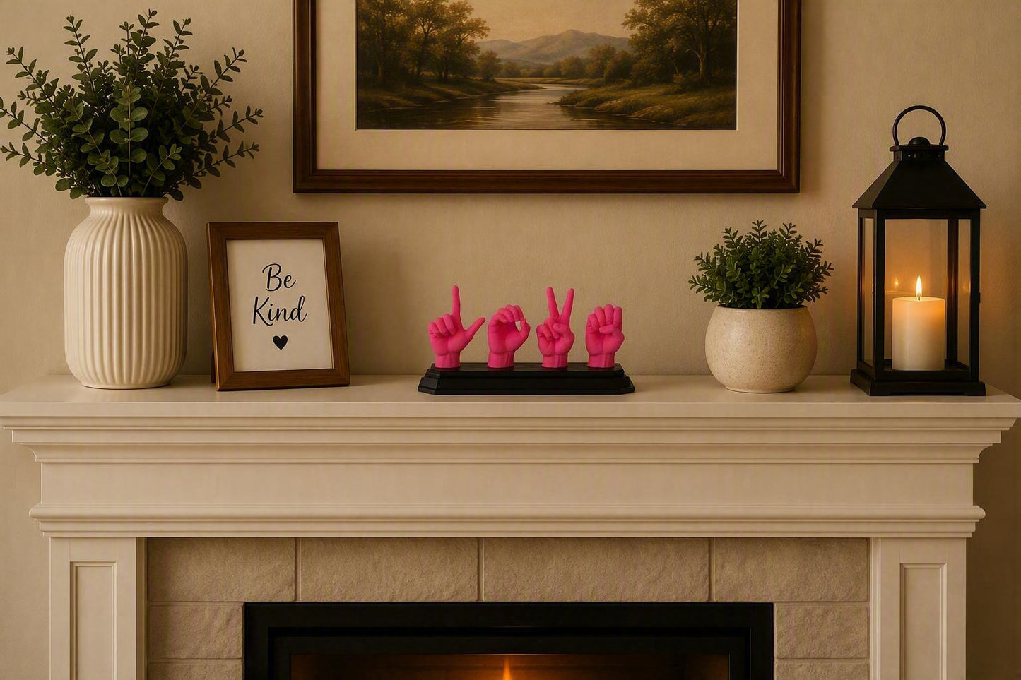 ASL LOVE Sign Language Display