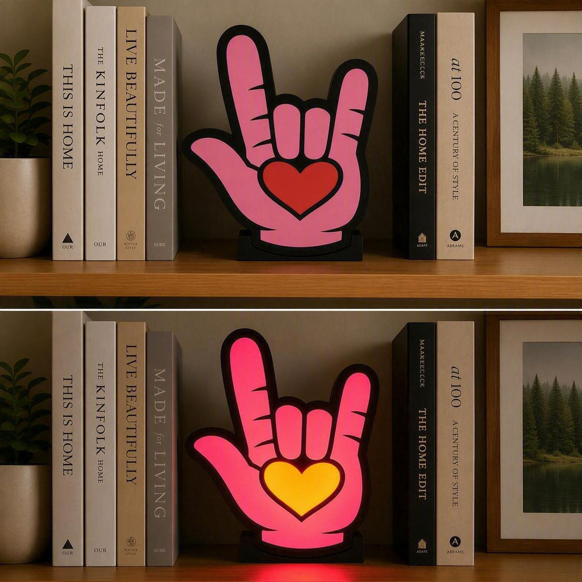 ILY Sign Language Light box