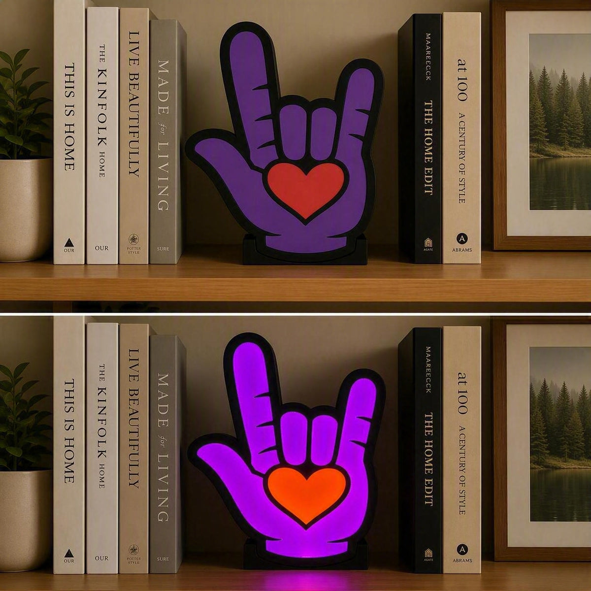 ILY Sign Language Light box