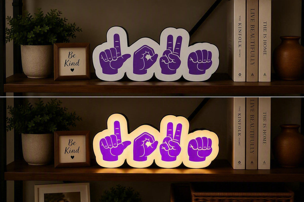 Love in Sign language Light Box