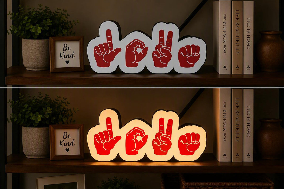 Love in Sign language Light Box